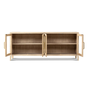 Marlowe - Glass Door Sideboard - White