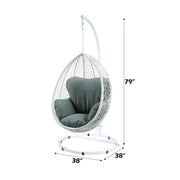 Simona - Patio Swing Chair with Stand - R&R Furniture Gallery (Fountain Valley, CA)