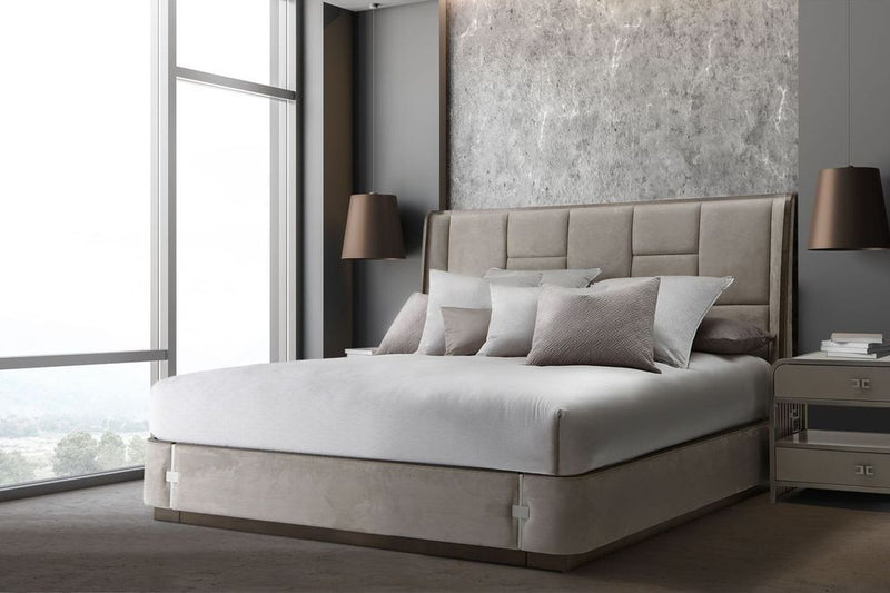 Roxbury Park - Metal Nightstand - Stainless Steel - R&R Furniture Gallery (Fountain Valley, CA)