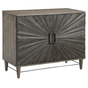 Gray Oak Shield 2 Door Cabinet by Uttermost, accent furniture with a modern design and sleek gray finish.