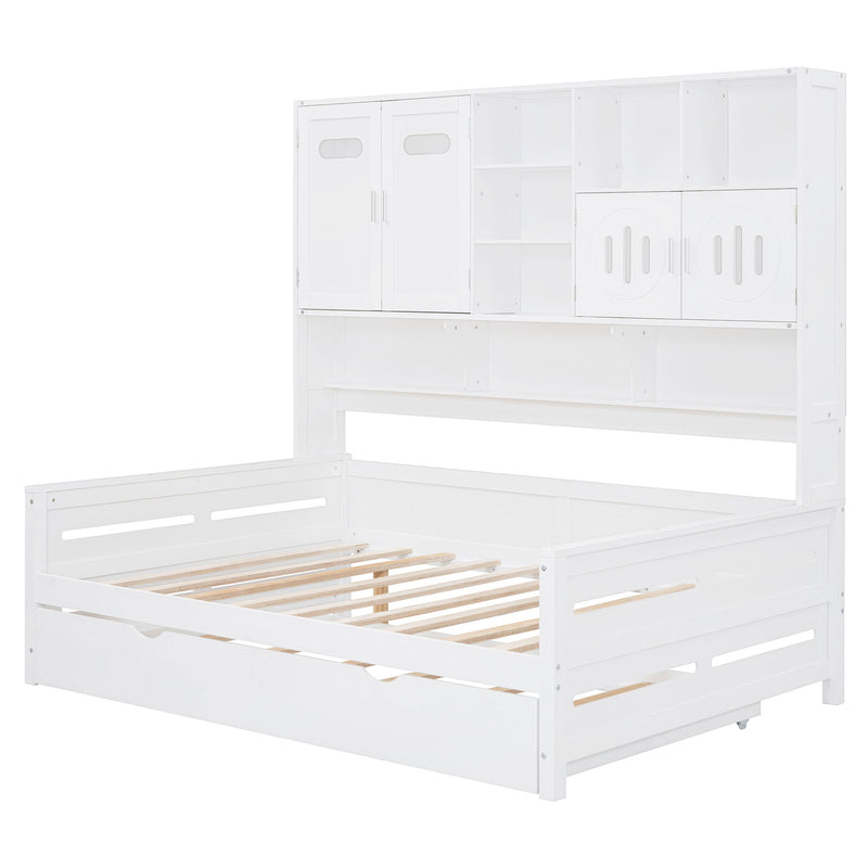 Daybed With All-In-One Cabinet And Shelf - R&R Furniture Gallery (Fountain Valley, CA)