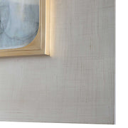 Pair of framed abstract prints by Uttermost, Gilded Whimsy set in dark gray tones, modern wall art for stylish decor.