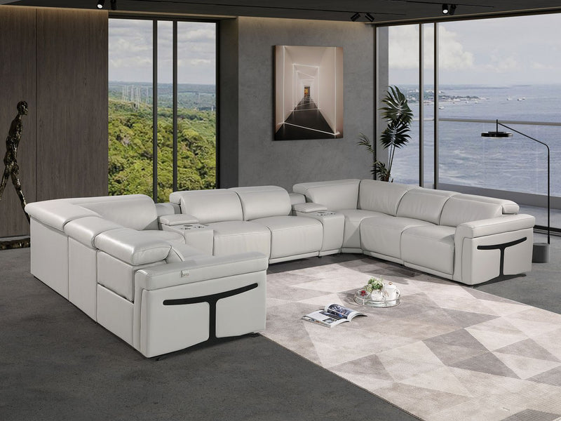 1126 - 10-Piece U-Shaped Sectional Sofa In With 4 Power Recliners & Power Headrests - R&R Furniture Gallery (Fountain Valley, CA)