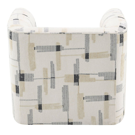 Darya - Chair With Swivel - Beige Pattern Fabric - R&R Furniture Gallery (Fountain Valley, CA)
