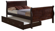 Elegant Glory Furniture trundle bed with classic design, featuring a wooden frame and pull-out mattress for versatile sleeping space.