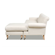 Alana - L-Shape Reversible Sectional Sofa - Light Beige - R&R Furniture Gallery (Fountain Valley, CA)