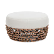 Willow - Round Upholstered Patio Ottoman - R&R Furniture Gallery (Fountain Valley, CA)