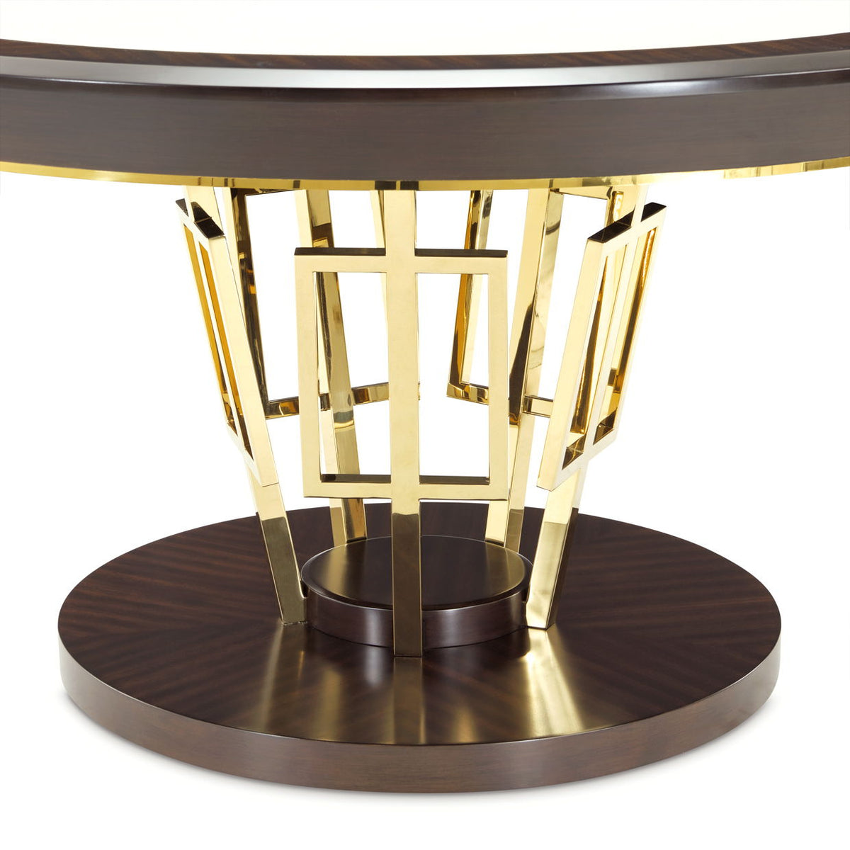 Belmont Place - 60" Round Dining Table - Espresso - R&R Furniture Gallery (Fountain Valley, CA)
