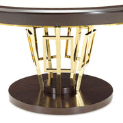 Belmont Place - 60" Round Dining Table - Espresso - R&R Furniture Gallery (Fountain Valley, CA)