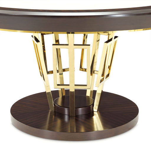 Belmont Place - 60" Round Dining Table - Espresso - R&R Furniture Gallery (Fountain Valley, CA)