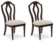 Lavinton - 8 Pc. - Dining Room Extension Table, 6 Side Chairs, Server - Brown - R&R Furniture Gallery (Fountain Valley, CA)