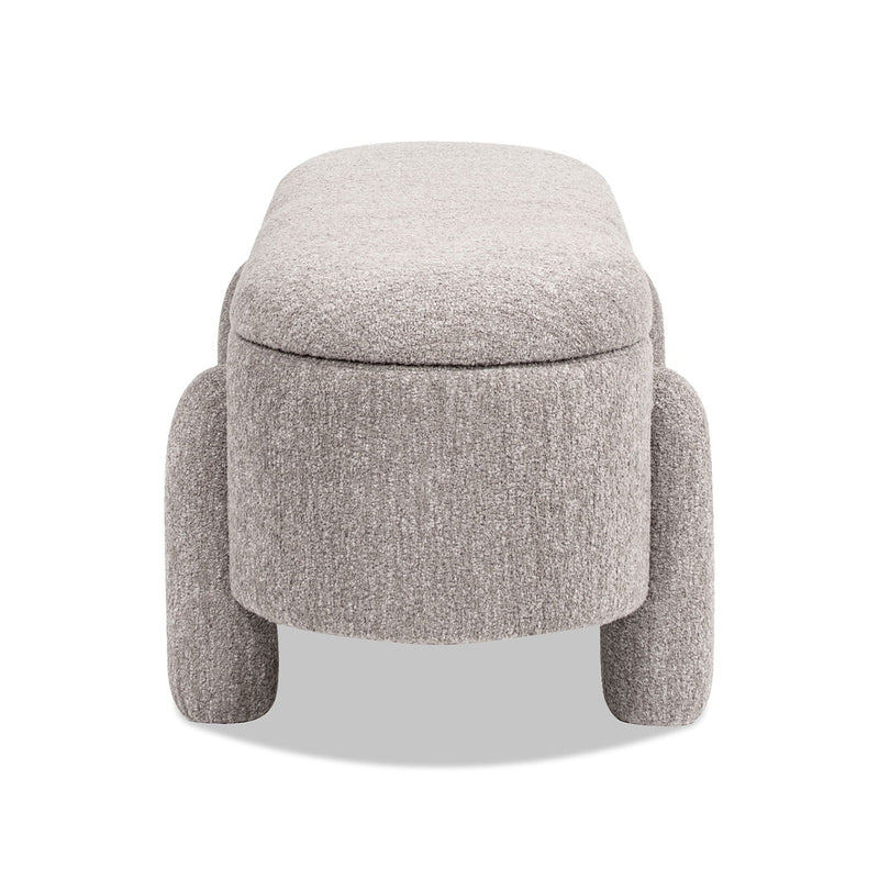 Hugo - Oval Fully Upholstered Storage Bench - R&R Furniture Gallery (Fountain Valley, CA)