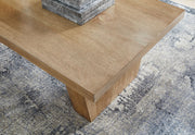 Kristiland - Rectangular Cocktail Table - Light Brown - R&R Furniture Gallery (Fountain Valley, CA)