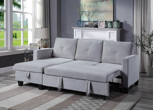 Nova - Reversible Sleeper Sectional Sofa With Storage Chaise - R&R Furniture Gallery (Fountain Valley, CA)