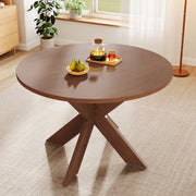 Round Dining Table Kitchen Table - Cherry - R&R Furniture Gallery (Fountain Valley, CA)
