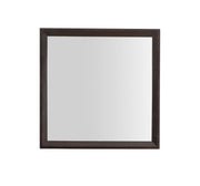 Glory Furniture Primo mirror with a sleek rectangular frame, hanging on a wall, showcasing modern home decor style.