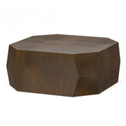 Eisley - Coffee Table With Geometric Design, - Walnut - R&R Furniture Gallery (Fountain Valley, CA)