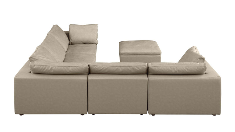 1100 - 6-Piece L-Shaped Sectional (Top-Grain Italian Leather)