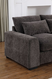 Nyeisha - Piece Upholstered Sofa & Chaise - Coffee - R&R Furniture Gallery (Fountain Valley, CA)