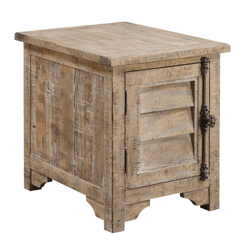 Chair Side Table - Taupe - R&R Furniture Gallery (Fountain Valley, CA)