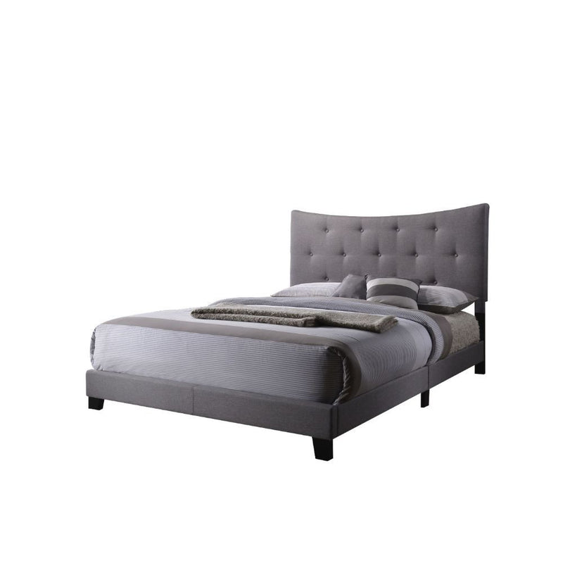 Venacha - Queen Bed - Gray Fabric - R&R Furniture Gallery (Fountain Valley, CA)