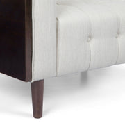Contemporary Mid-Century Charm 3 Seater Sofa With Button Tufted Waffle Stitching - R&R Furniture Gallery (Fountain Valley, CA)