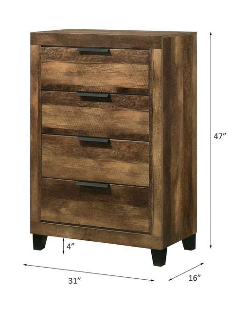 Morales - Chest - Rustic Oak - R&R Furniture Gallery (Fountain Valley, CA)