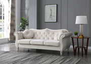 Glory Furniture Hollywood stationary sofa with plush cushions and sleek design, shown in a modern living room setting.
