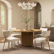 Louise - Split Back Upholstered Dining Side Chair (Set of 2) - Travertine Beige - R&R Furniture Gallery (Fountain Valley, CA)