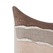 Bikram - 22" x 22" LN Pillow - Ivory / Mocha Cream - R&R Furniture Gallery (Fountain Valley, CA)