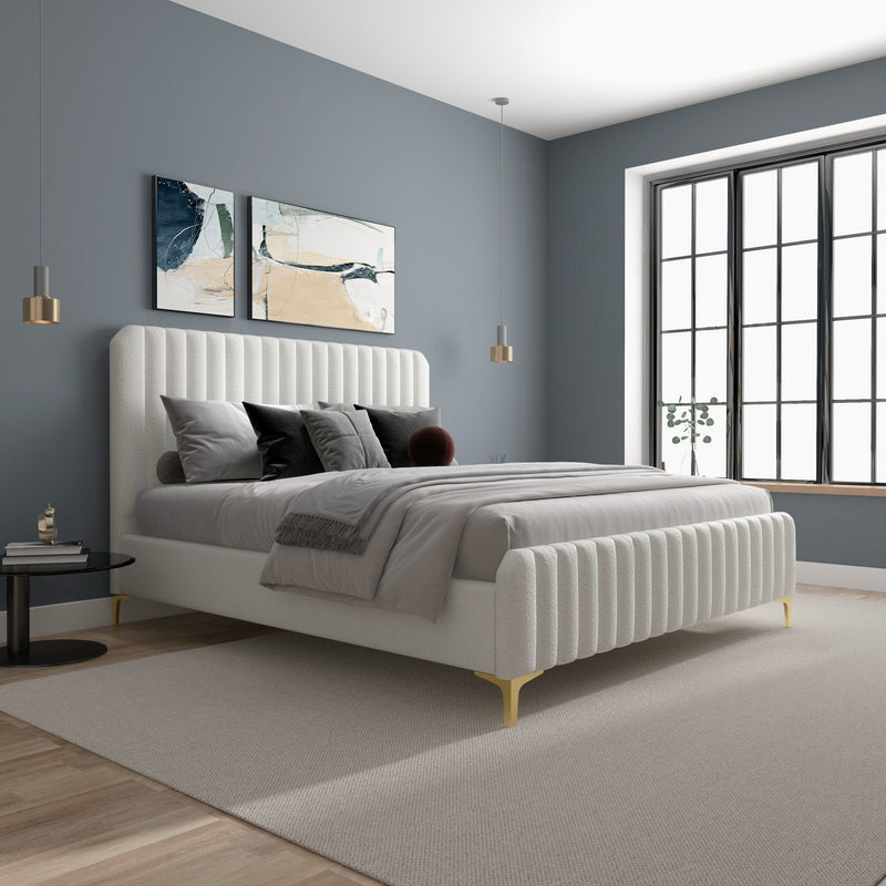 Valery - Upholstered Platform Bed - R&R Furniture Gallery (Fountain Valley, CA)