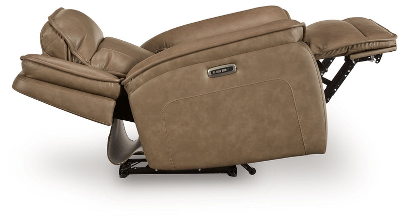 Glencroft - Power Recliner / Adjustable Headrest - Sahara - R&R Furniture Gallery (Fountain Valley, CA)