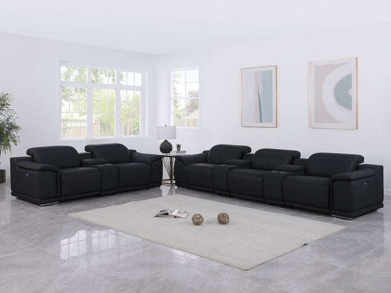 9762 - 8-Piece Modular Power Reclining Sofa And Console Loveseat Set With - R&R Furniture Gallery (Fountain Valley, CA)