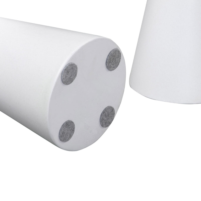 Gianna - Concrete Accent Tables (Set of 2) - White - R&R Furniture Gallery (Fountain Valley, CA)