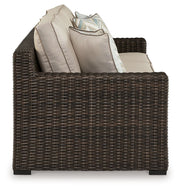 Coastline Bay - Sofa With Cushion - Brown - R&R Furniture Gallery (Fountain Valley, CA)