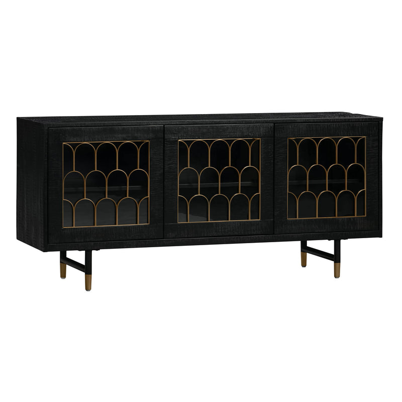 Gatsby - Wood Buffet - Black - R&R Furniture Gallery (Fountain Valley, CA)