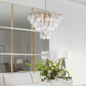 Uttermost Goccia tear drop glass pendant light hanging from ceiling, modern pendant lighting fixture with clear glass design.