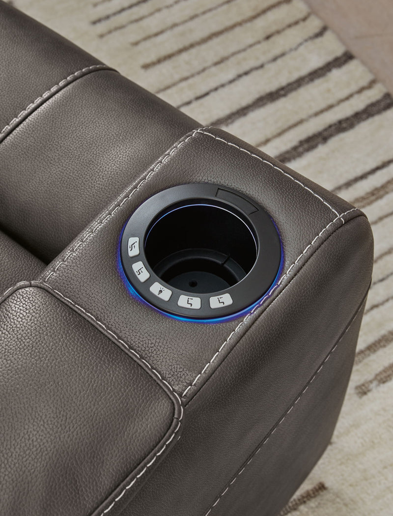Feazada - Power Recliner With Adj Headrest - R&R Furniture Gallery (Fountain Valley, CA)