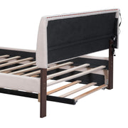 Upholstered Platform Bed With Trundle - R&R Furniture Gallery (Fountain Valley, CA)
