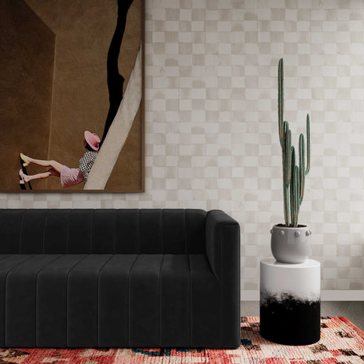 Matra - Side Table - Black And White - R&R Furniture Gallery (Fountain Valley, CA)