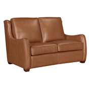 Parker Living Channing stationary loveseat in Renaissance Cinnamon fabric with plush cushions and contemporary design.
