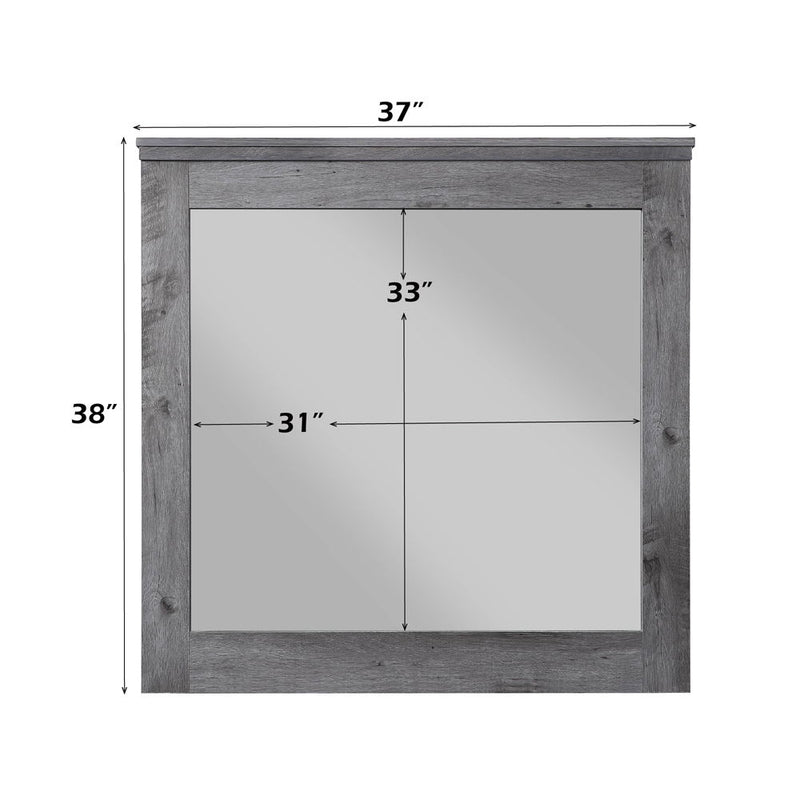 Vidalia - Mirror - Rustic Gray Oak - R&R Furniture Gallery (Fountain Valley, CA)