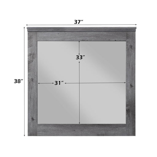 Vidalia - Mirror - Rustic Gray Oak - R&R Furniture Gallery (Fountain Valley, CA)