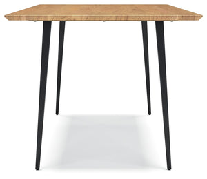 Gretlynn - Rectangular Dining Room Table - Black / Natural - R&R Furniture Gallery (Fountain Valley, CA)