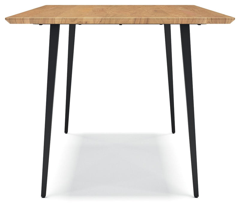 Gretlynn - Rectangular Dining Room Table - Black / Natural - R&R Furniture Gallery (Fountain Valley, CA)