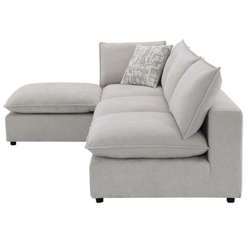 Marisa - Modular Ottoman - Beige Boucle - R&R Furniture Gallery (Fountain Valley, CA)