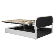 Upholstered Platform Bed With Hydraulic Storage System - R&R Furniture Gallery (Fountain Valley, CA)