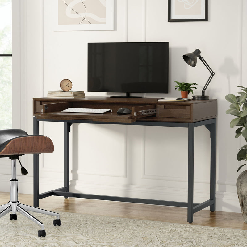 Banting - Small Desk - Walnut Brown - R&R Furniture Gallery (Fountain Valley, CA)