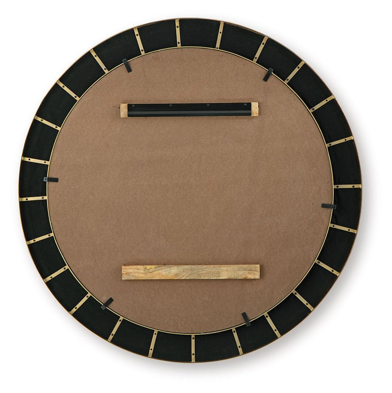 Corinsworth - Accent Mirror - Charcoal / Brass Finish - R&R Furniture Gallery (Fountain Valley, CA)