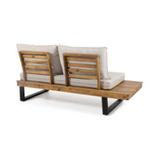 Noble House Sebastian 2-seater sofa with plush fabric and modern design, shown in a cozy living room setting.